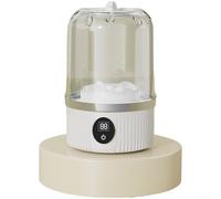 Portable Mini Washing Machine with USB Rechargeable Battery, Dual Cleaning Modes, Gentle Wave Wheel Design for Underwear and Socks(White)