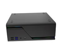 Portable Miniature ITX Computer Chassis Solid Steel Construction Profile Flexible Orientation Fit Under Monitors Or In Cabinets ITX Metal Case