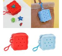 Portable Miniature Money Bag with Zipper Closure Silicone Storage Organizers Cartoon Money Bag for Women Children