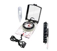 Portable Mirror Compass - Waterproof Hiking Compass, Precision Navigation Device, Outdoor Survival Tool | ABS Construction Lightweight Design, Backpacking Boating Hunting Camping Trekkin