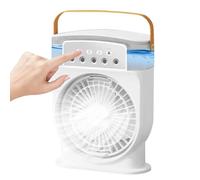 Portable Misting Fan - Water Spray Fan With 600ml Tank, 5-Hole Air Mist Cooler | Portable Rechargeable Cooling Device For Outdoor Yoga Beach Meditation Kitchen Bedroom Summer Travel Heat Use