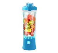 Portable Mixer, 150W Portable Mini Mixer Smoothie Maker, Mini Juicing Cup USB Rechargeable with 6 Blades, for Making Nutritious Juices, Vegetable Juices, Milkshakes, 600ml (Sky Blue)