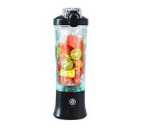 Portable Mixer, 150W Portable Mini Mixer Smoothie Maker, Mini Juicing Cup USB Rechargeable with 6 Blades, for Making Nutritious Juices, Vegetable Juices, Milkshakes, 600ml (Black)