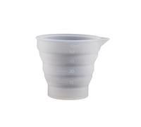Portable Mixing Cup Silicone Mold Flexbile Dispensing Cup Folding Epoxy Resin Tool for Jewelry Making and Lab Education Demonstration Silicone