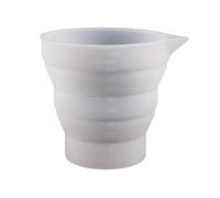 Portable Mixing Cup Silicone Mold Flexbile Dispensing Cup Folding Epoxy Resin Tool for Jewelry Making and Lab Education Demonstration Silicone