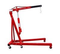 Portable Mobile Crane,with Hydraulic Lift,Heavy Duty Engine Hoist,Durable Stainless Steel,for Automotive Repair (2t Folding Thick Crane)