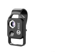 Portable Mobile Microscope 200X Magnifier for usb-c Portable(Black) | Ultra-portable 17.5g weight, 11.5mm thin design, fits any phone, travel friendly, no app needed