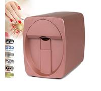 Portable Mobile Nail Printing Machine,Smart Nail Printer, Nail Art Printing Machine with Automatic Nail Edge Recognition Fast Drawing in ≈30s,Digital Printer for Nail Art(Rose Gold)