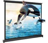 Portable Mobile Projection Screen Pull Down, HD Tabletop Cinema Screen with Carry Bag, White Screen with 170° Viewing Angle for Indoor Home Theater, Gaming(4:3/50inch)