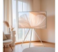 Portable Mobile TV Stand Tripod Base -Tv Floor Stand Easel w/Cable TiesTv Bracket 110 Lbs Max Load, Universal Tv Stand for 32 50 60 75 Inch TV - tv trolley stand