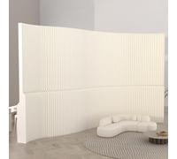 Portable Modern Folding Room Divider Sn Freending Privacy Partit for Home Office & Living Room White Design (L500*W26*H240 cm)