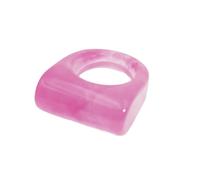 Portable Modern Polygon Rings Sturdy Resin Jewelry Gift Accessory for Daily Wear Resin Rings