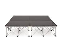 Portable Modular Stage Platform Kit 2m x 2m with 40cm Riser by Gear4music