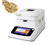 Portable Moisture Meter, Food Moisture Analyzer with 0.01% Readability and Adjustable Temperature, for Lab and Plant Analysis