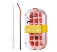 Portable Mold - Reusable Multifunctional Non-Contact Travel Water Ice Mold Construction & Leak Proof Lightweight Cylinder BPA Free Release