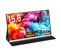 Portable Monitor,15.6'' Full HD 1080p USB-C HDMI, Ultra-Slim Travel Second Screen with Eye Care & Speakers, Compatible with Laptop, PC, Mac, Phone, PS5, Xbox