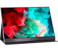 Portable Monitor - 15.6 Inch FHD HDR FreeSync Frameless Eye Care USB-C Computer Display with Type-C HDMI Speakers for Laptop PC Phone Mac Surface PS4 PS5 Xbox Switch, with Smart Cover, VESA Mountable