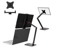Portable Monitor Holder for 4-17.3 Inch Screen, Tablet Stand Holder for iPad,Kindle, VESA Mount Monitor Stands, Echo Show 15 Stand, Universal Expandable Display Base Height Adjustable Up to 16.5''