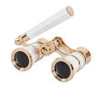 Portable Monocular 3X25 Opera Glasses Binoculars Metal Body with Chain/Handle Optical Lens Theater Telescope Retro Design Women Girls Gift