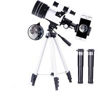 Portable Monocular 70mm Astronomical Telescope F30070 150X Zoom Monocular with Tripod w/Clip Kit for Adult Bird Watching Outdoor Travel Sightseeing