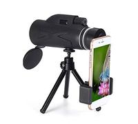 Portable Monocular 80 x 100 Waterproof Monocular Telescope with Smartphone Adapter Tripod, Great for Bird Watching, Hiking Sightseeing, Concert Ball Game for Adult Bird Watching