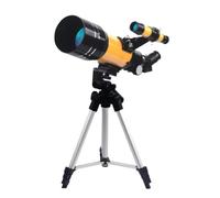 Portable Monocular Astronomical Telescope, Portable Beginner Telescopes, 70mm Aperture & 300mm Focal Length, 150X Magnification, with Adjustable Tripod