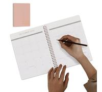 Portable Monthly Planner - Concise Diary 'Calendar Planner, Notebook with Planner, Style, Matte Finish | Notebook with Smooth Writing Pages, Premium Paper 24.5x19.3cm