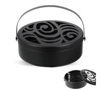 Portable Mosquito Coil Holder, Metal Mosquito Coils Container Spiral Coil Incense Burner Holder for Indoor and Outdoor Camping
