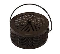 Portable Mosquito Coil Holders，Mosquito Holder Retro Incense Burner, Spiral Iron Box Decorate Your Home With Handle And Lid For, Camping, Travel(Type a)