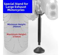Portable Motorcycle Lift: Folding Aluminum Alloy St&, for Front | & Rear Wheel Maintenance, Robust Frame Support, for DIY Enthusiasts & Professional Mechanics, Quality Construction, B