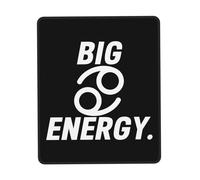 Portable Mouse Pad, Big Cancer Energy Mouse Mat Premium Desk Mats 25X30cm for PC Laptop Work