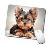 Portable Mouse Pad Yorkshire Terrier Yorkie Dog Puppy Photo Mouse Mat Keyboard Pad 25x30cm for Office,PC,Typing