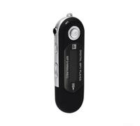 Portable MP3 Player 8GB Storage, 1.2 Inch LCD Screen, USB Charging, MP3 WMA Format Support, Lightweight Design with 3.5mm Jack, Ideal for Students Kids(Black)