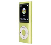 Portable MP3 Player Compact Design 1.8 Inch LCD High Fidelity Sound Music Player Digital Audio Device Metal Body Storage Support (Green)