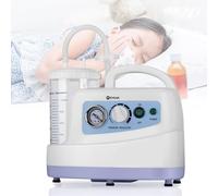 Portable Mucus Secretion Machine, Electric Sputum Phlegm Suction Pump Device Unit for Viscous Liquid Absorption, 1000ML Cc Suction Canister