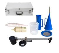Portable Mud Tester Kit - Hydrometer, Sand Content Meter, Slurry Viscometer, Includes Marsh Funnel & Viscosity Cup - Essential Fluid Measurement Tool for Laboratories
