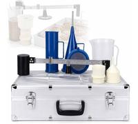Portable Mud Viscometer Kit, 3-piece Slurry Tester, Viscometer With Mud Hydrometer & Sand Content Measuring Device, Mud Balance Hydrometer 0.96-3 G/cm³, Aluminum Box, For Laboratory Analysis