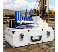 Portable Mud Viscometer Kit, 3-piece Slurry Tester, With Aluminum Box, Range 0.96-3 Gcm³, Accuracy 0.01 Gcm³, Precise Rheometer For Laboratory Analysis