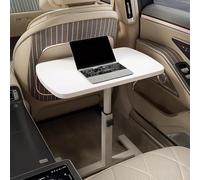 Portable Multi-Functional Foldable Car Desk Tray Table - RV Computer Workstation for Eating, Writing, & Working in Car or Motorhome (White, 18.9" x 9.4")