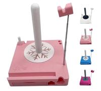 Portable Multi-Functional Yarn Holder Spinner with Phone Stand, 2026 New Detachable Yarn Spool Box & Crochet Accessories Organizer for Knitting Lovers (Pink)