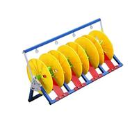 Portable Multi Spool Wire Rack Dispenser, Foldable Cable Pay-Off for Electrical Industrial and Retail Use, Easy Setup