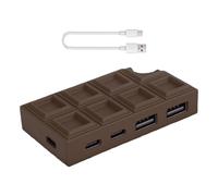 Portable Multifunction Type C Expansion Adapter USB Splitter for Charging Data Sync Connection Laptop Tablet Device USB C