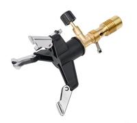 Portable Multifunctional Bunsen Burner Gas Torch with Brass Construction for Laboratory or Outdoor Camping Stove Cooking, Compact Black and Copper Design, Approx 9x7x3cm Size for Hiking BBQ Pic