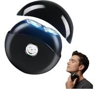 Portable Multifunctional Electric Shaver, Dual Ring Blades, Ipx4 Waterproof, Long Battery Life Mini Electric Shave for Home and Travel ，Office (Silver)