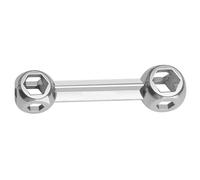Portable Multifunctional Hexagonal Sockets Wrenches Set Includes Ten Size 6mm to 15mm for Bicycles and General Repair Aluminum Alloy Bicycles Maintenance Wrenches