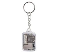 Portable Music Box Keychain Exquisite Music Box Keychain Unique Keychain Pendant Stylish Bag Decorative Novelty, フリーサイズ