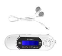 Portable Music Player | Battery Powered Direct Plug Radio USB Car Audio Player with LCD Display for Camping, Kitchen, Outdoor, Home, Travel and Running