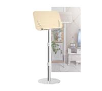 Portable Music Stand Adjustable Lectern with Sheet Clips for Home Study Classroom & Conferences Height 70-142cm Ideal for Musicians & Speakers (Color 1)