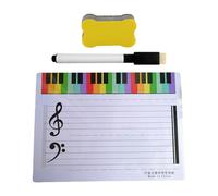 Portable Music Teaching Whiteboard Double Sided Staff Notation Erasable Lightweight for School Groups Lessons Writable Staff Board for Music Education