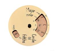 Portable Music Theory Aid for Violin and Piano | of fifths layout, for instant chord finding, transpose keys, music theory basics, student teacher tool